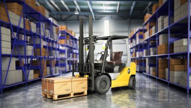 Forklift truck in warehouse with boxes. Singamandla Recruitment: Openings for General Workers & Forklift Drivers.