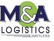 M&A Logistics Limited logo with modern typography and a professional look.