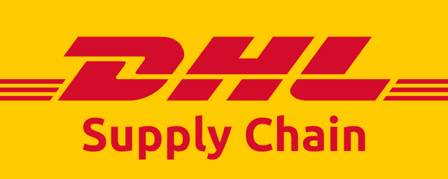 DHL Supply Chain logo, highlighting their involvement in the YES 4 Youth Programme in Gauteng.