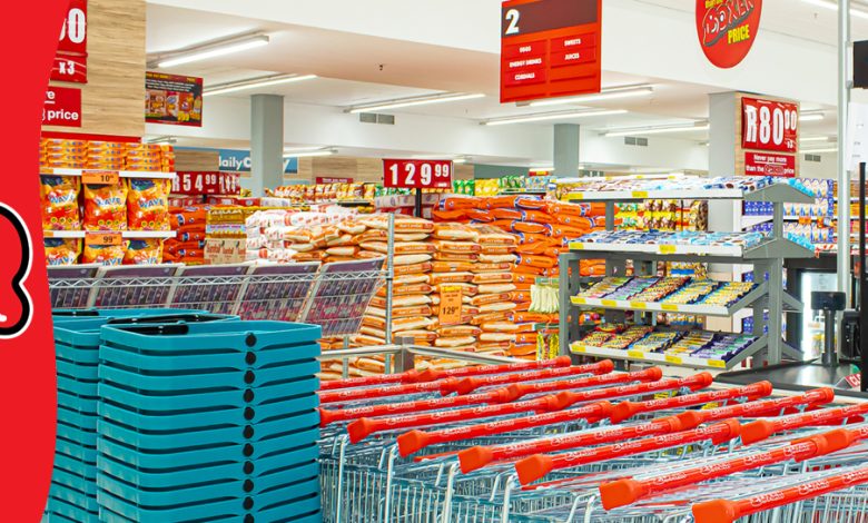 Supermarket facade displaying a red sign saying "Boxer," highlighting Graduate Internship opportunities for 2025/2026.
